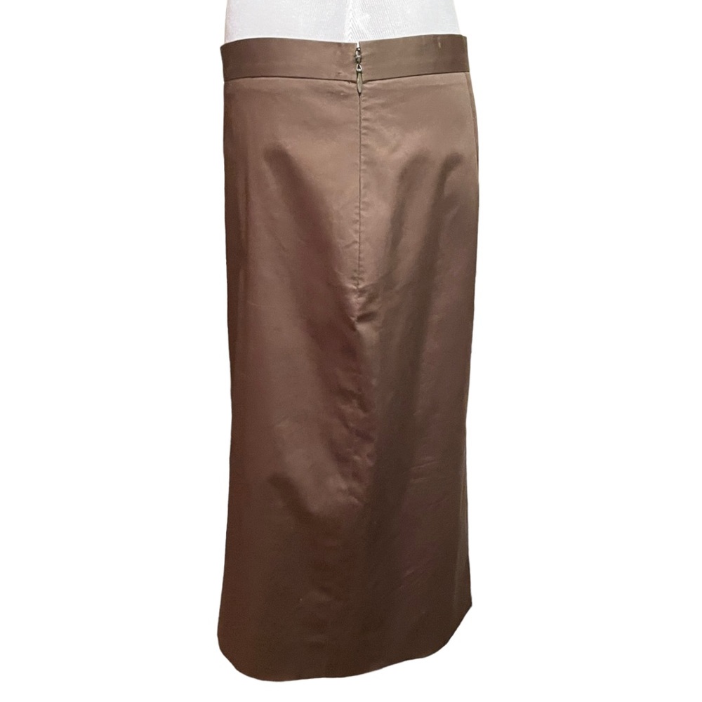 Moschino Cheap and Chic Brown pencil skirt Sz 10 - Picture 3 of 13